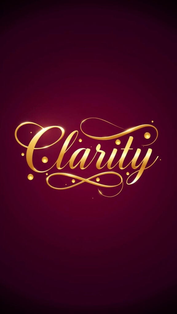 Clarity Word of the Year Phone Wallpaper