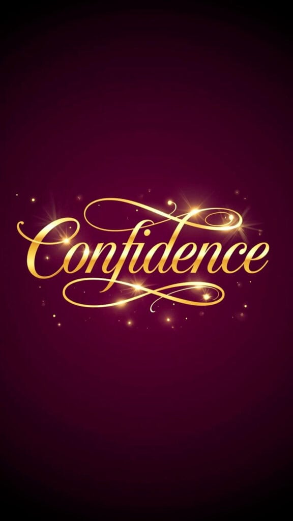 Confidence Word of the Year Phone Wallpaper