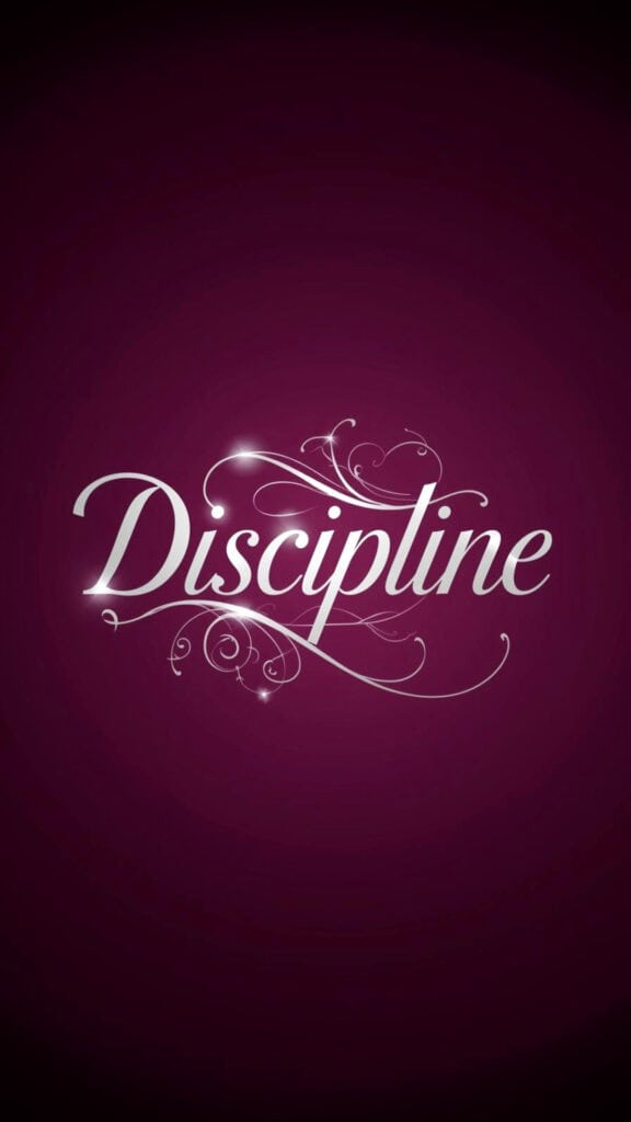 Discipline Word of the Year Phone Wallpaper