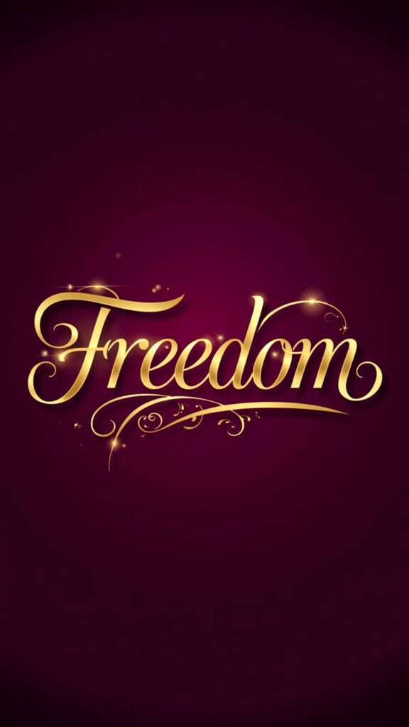 Freedom Word of the Year Phone Wallpaper
