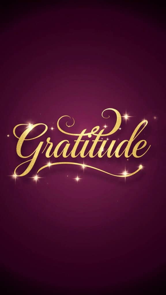 Gratitude Word of the Year Phone Wallpaper