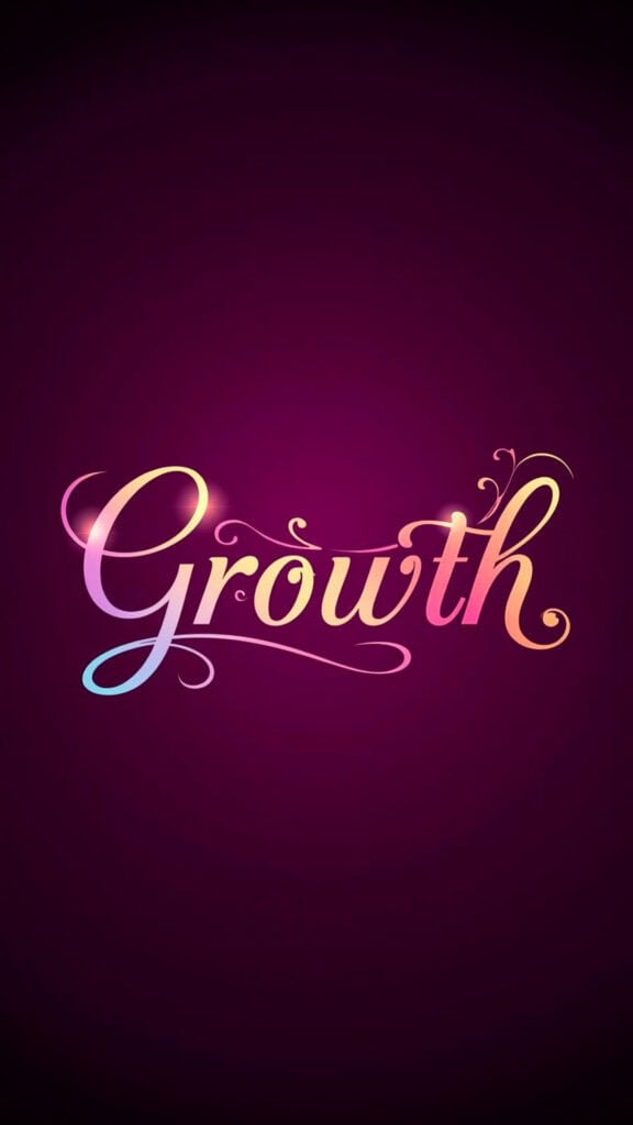 Growth Word of the Year Phone Wallpaper