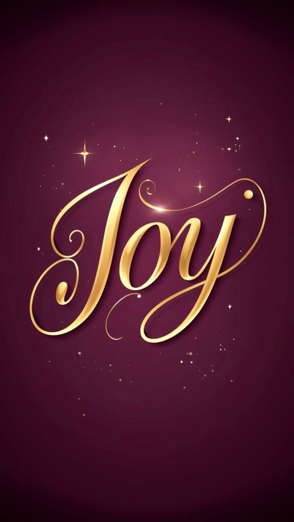 Joy Word of the Year Phone Wallpaper