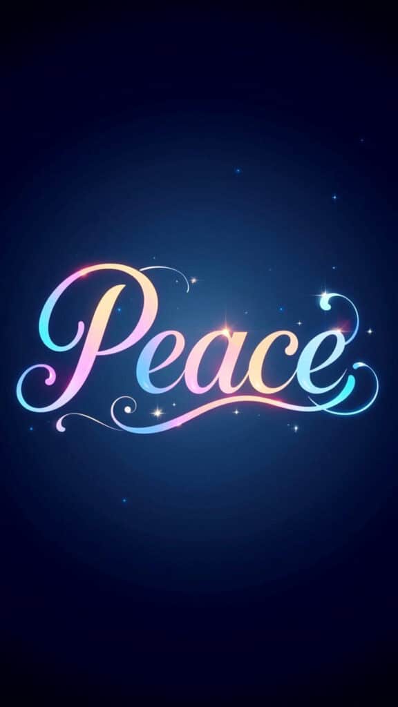 Peace Word of the Year Phone Wallpaper