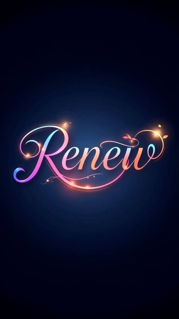 Renew Word of the Year Phone Wallpaper