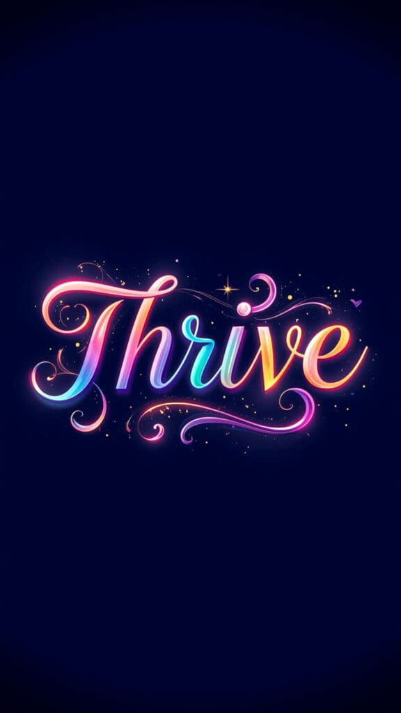 Thrive Word of the Year Phone Wallpaper