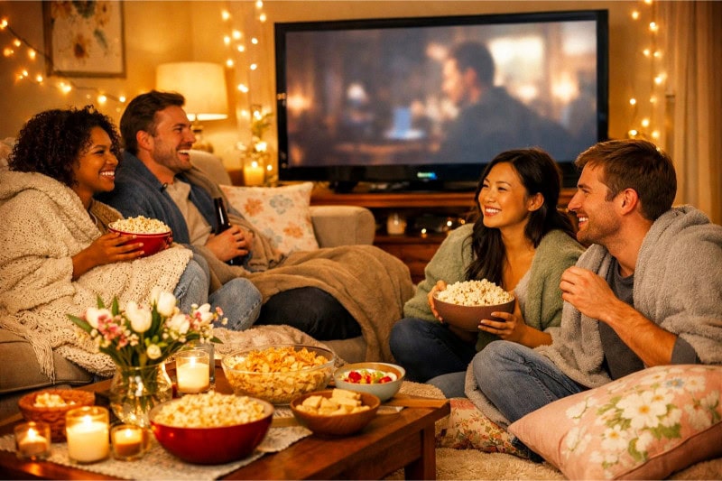 Cozy Indoor Movie Marathon