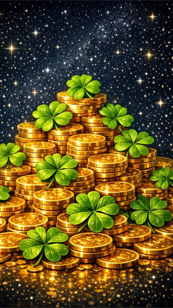Gold Coins and Shamrocks