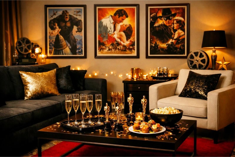 Hang classic movie posters around the room
