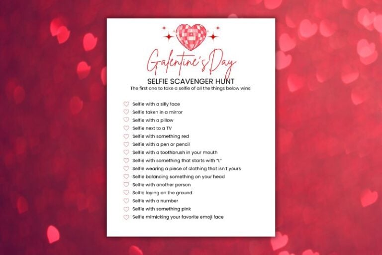 Galentine's Day Selfie Scavenger Hunt Featured