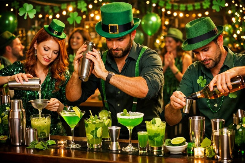 Green-Themed Cocktail Mixing Contest