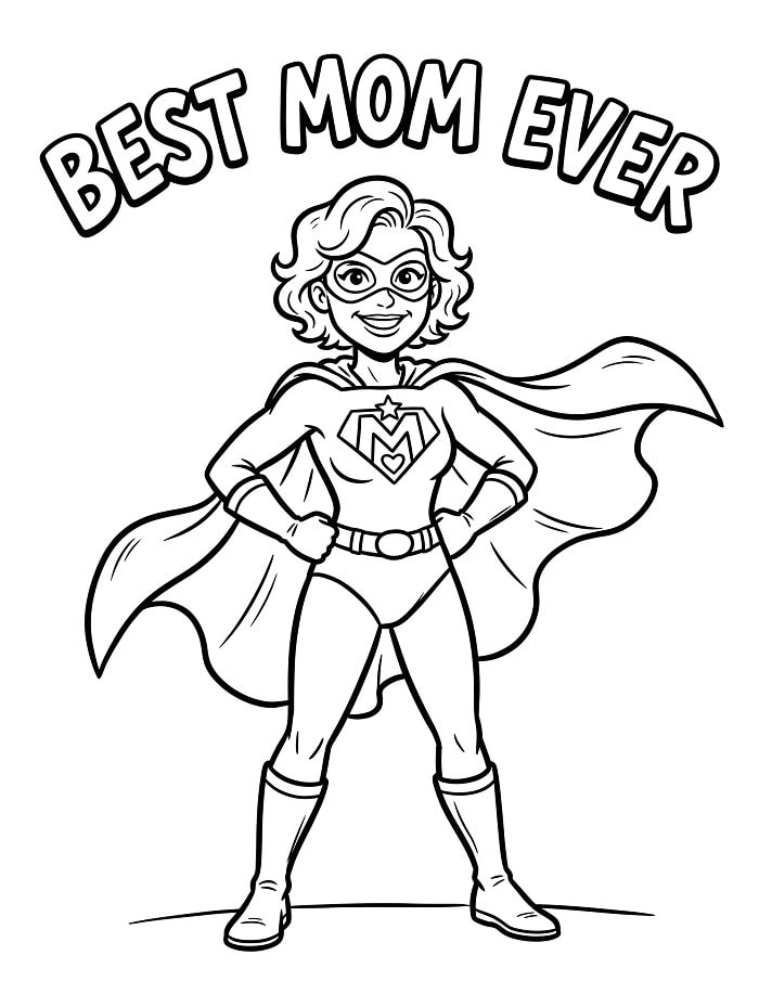 Best Mom Ever Superhero