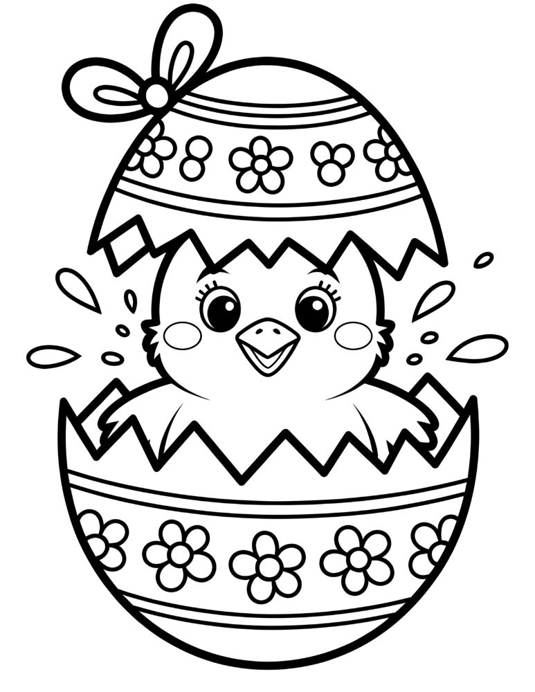 Easter Chick Hatching from Egg