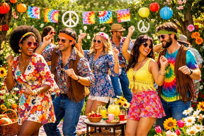 Flower Power Retro 60s