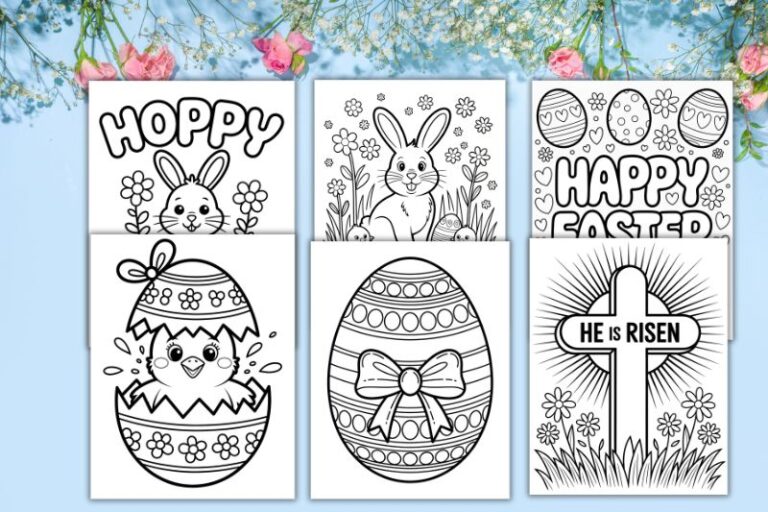 Free Printable Easter Coloring Pages Featured