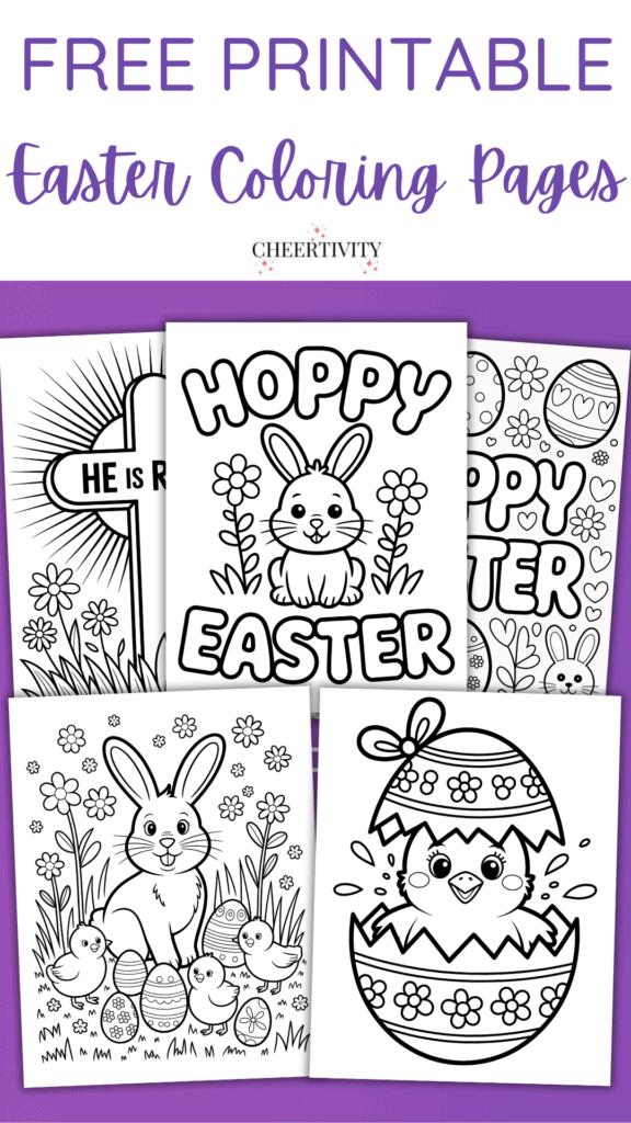Free Printable Easter Coloring Pages pin 1
