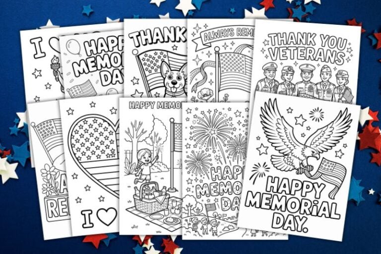 Memorial Day Coloring Pages - Patriotic Coloring Sheets