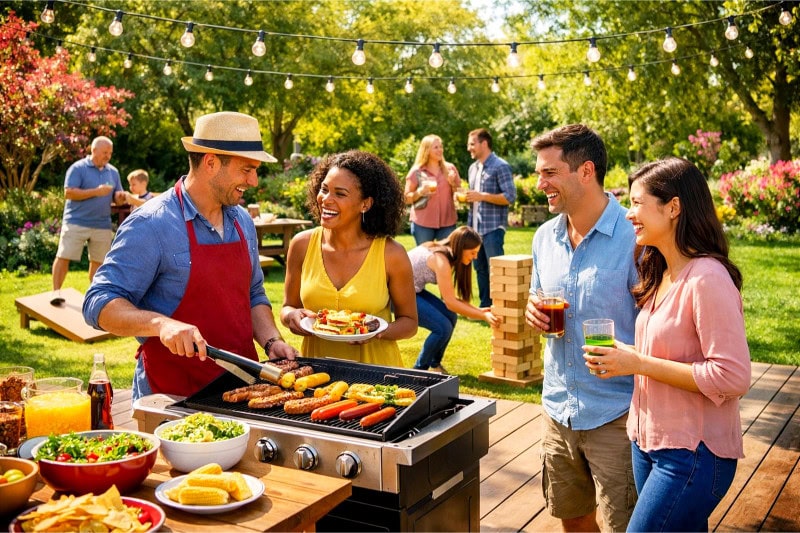 Outdoor BBQ & Games