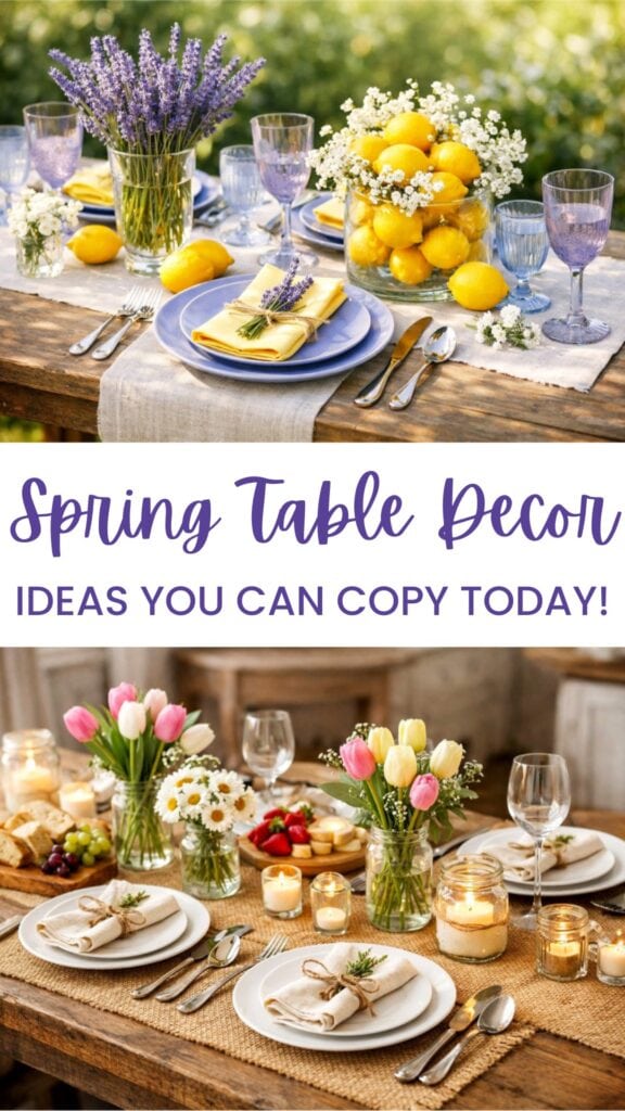 Spring Table Decor Ideas pin 2