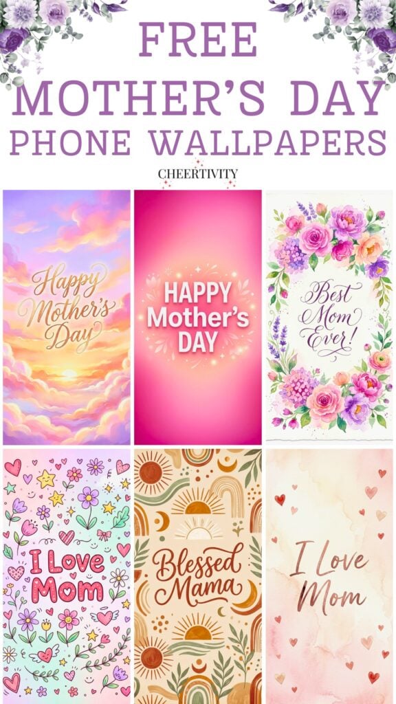 Free Mother's Day Phone Wallpapers Pinterest Image