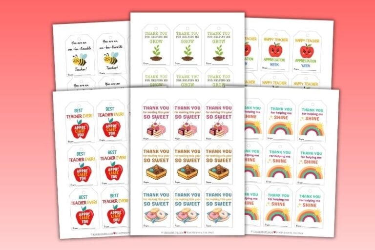 Free Printable Teacher Appreciation Tags Featured