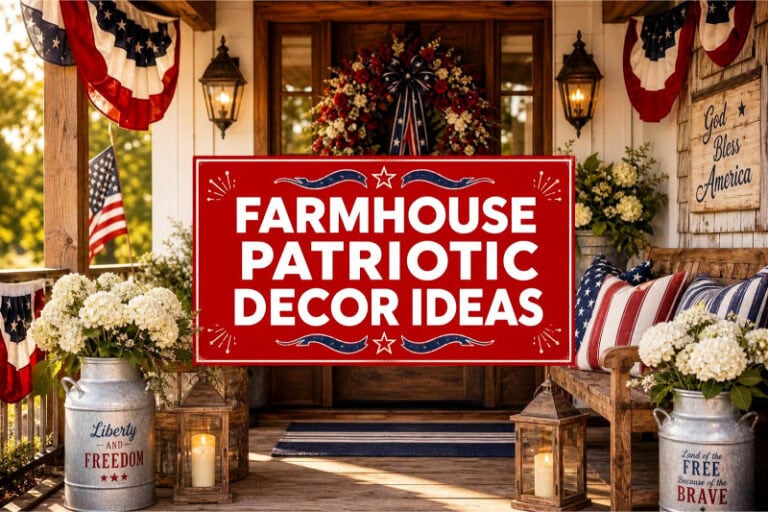 Farmhouse Patriotic Decor Ideas featured