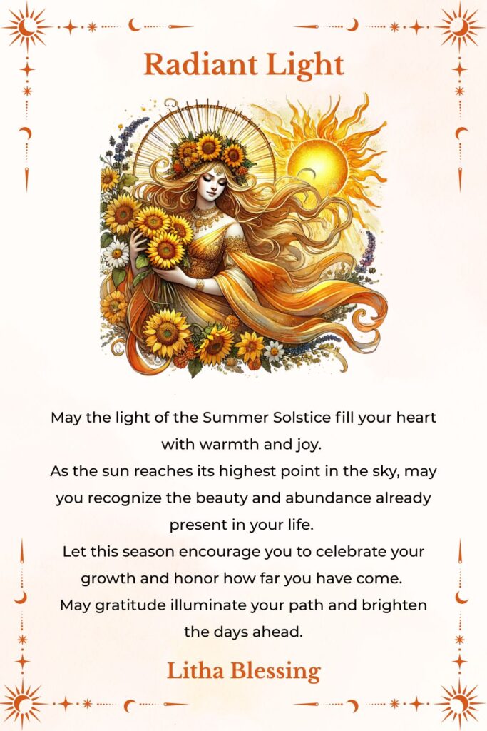 Radiant Light Litha Blessing