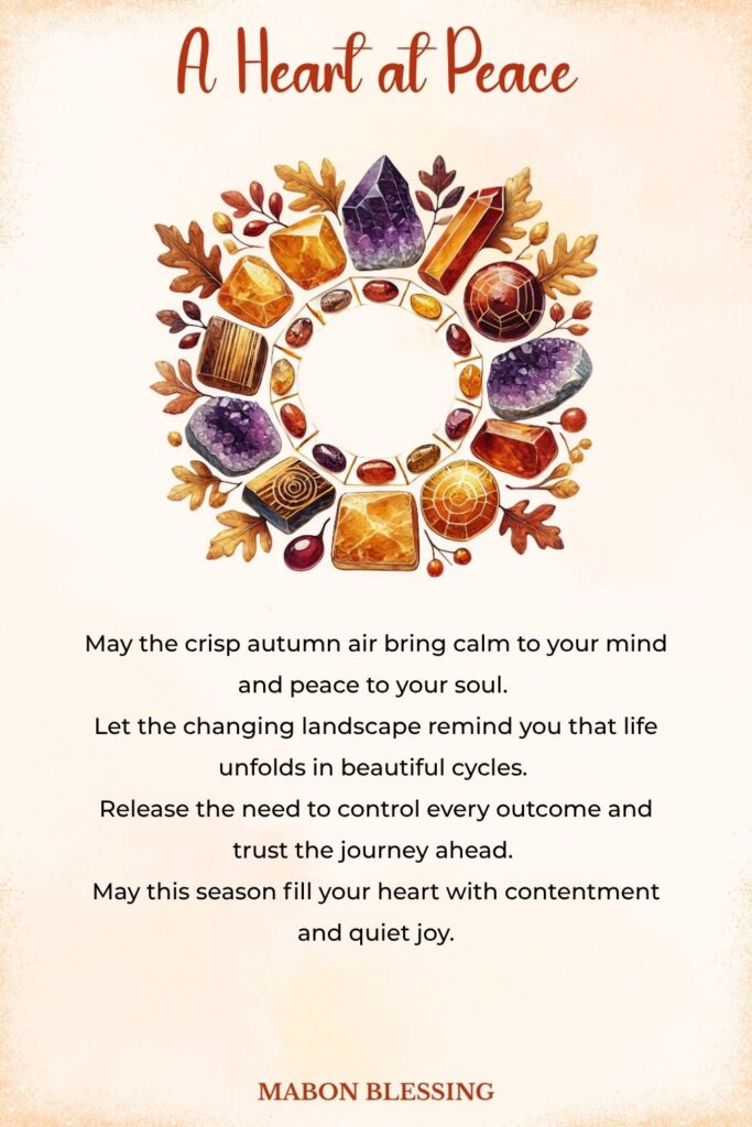 A Heart at Peace Mabon Blessing