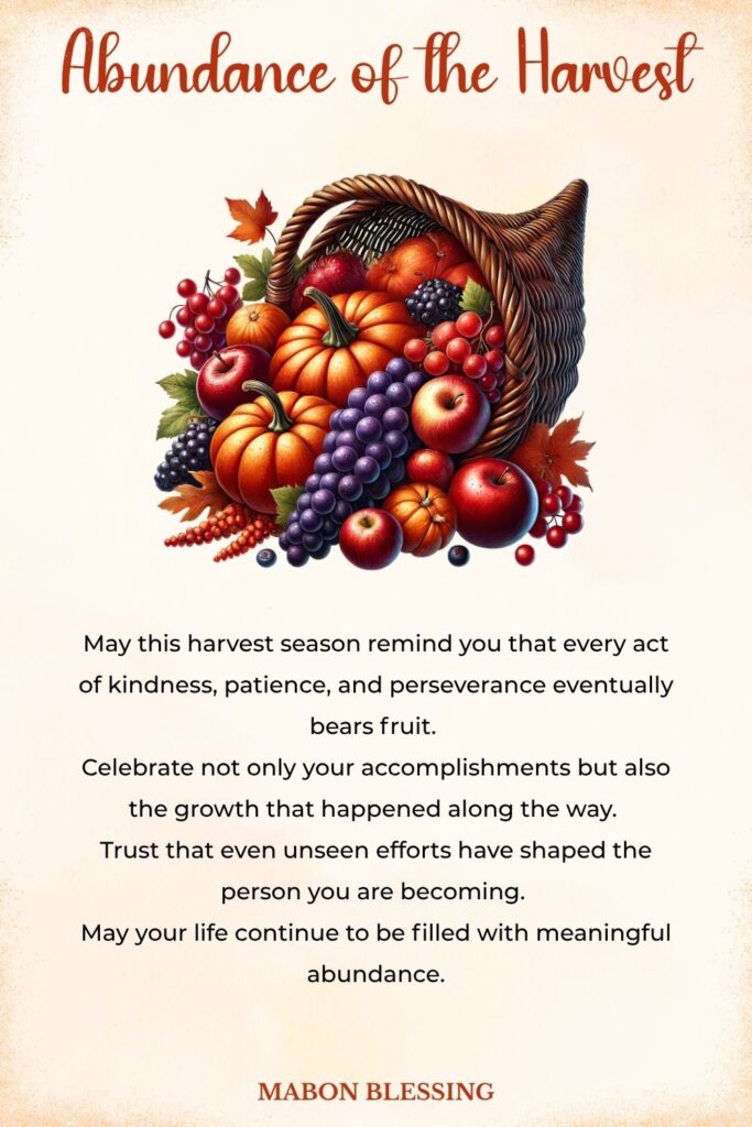 Abundance of the Harvest Mabon Blessing