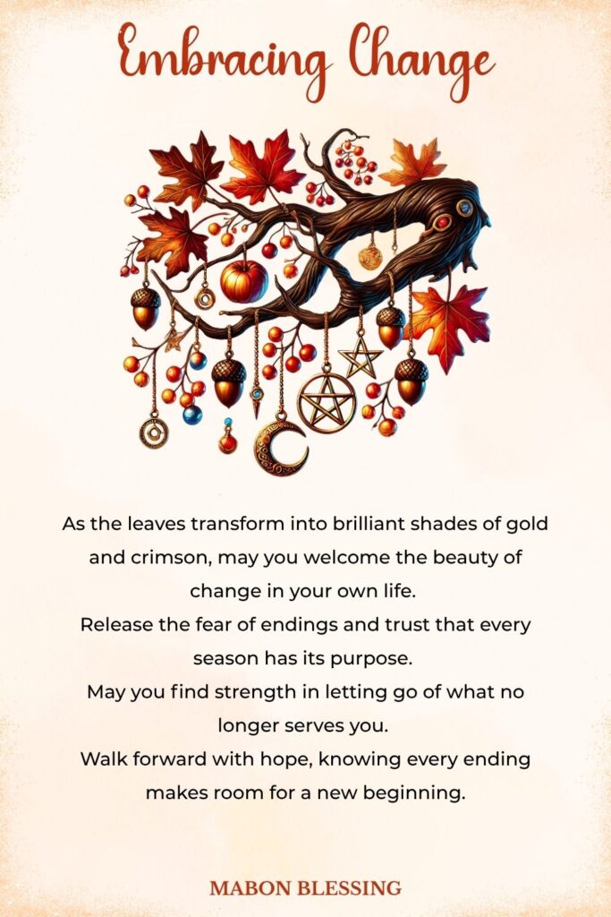 Embracing Change Mabon Blessing