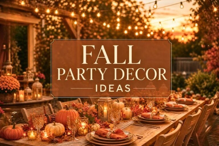 Fall Party Decor Ideas featured