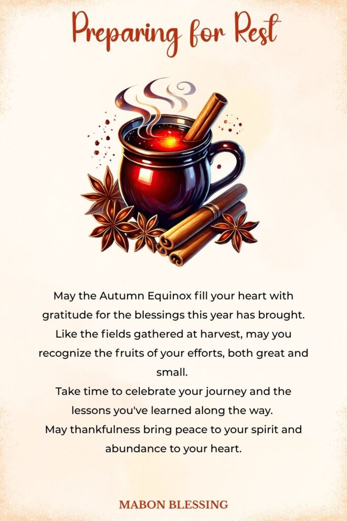 Preparing for Rest Mabon Blessing
