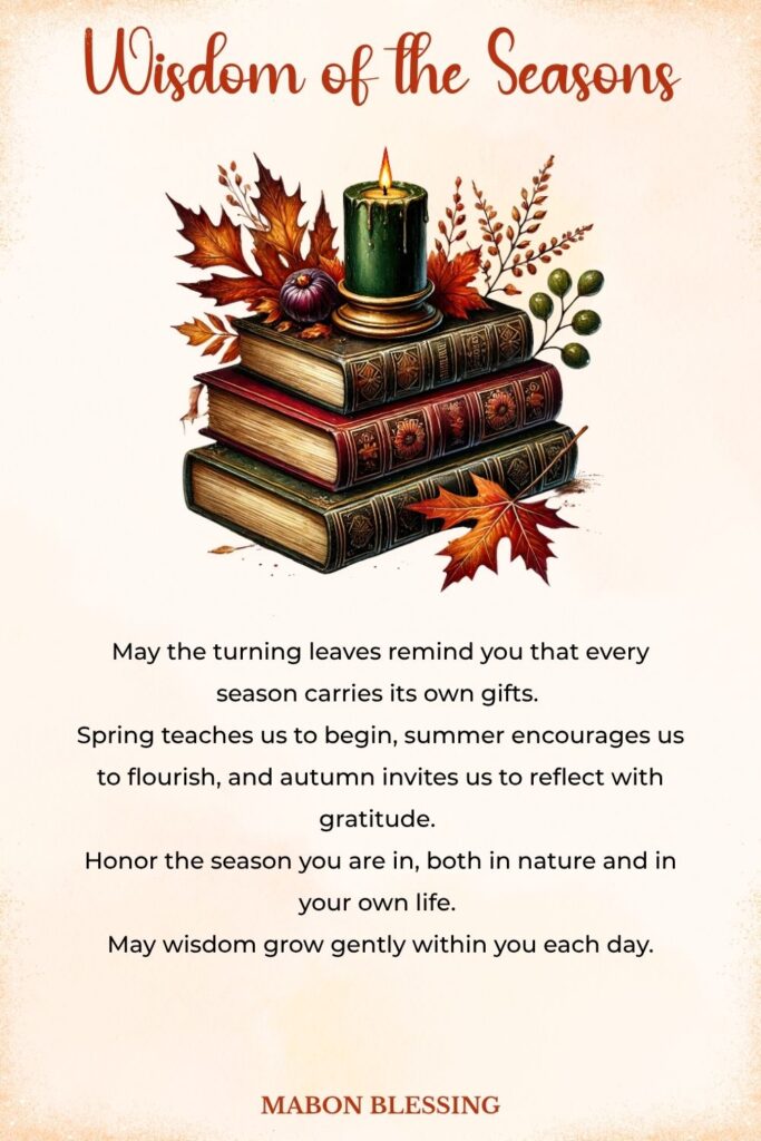 Wisdom of the Seasons Mabon Blessing