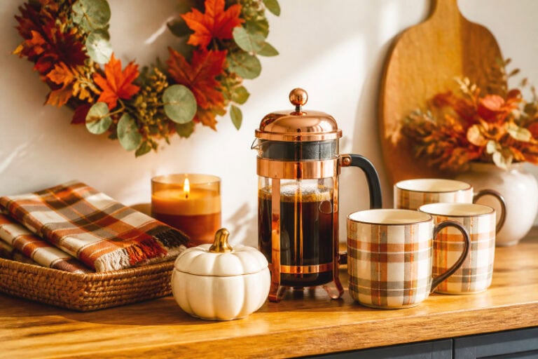 Fall Coffee Bar Decor Ideas featured