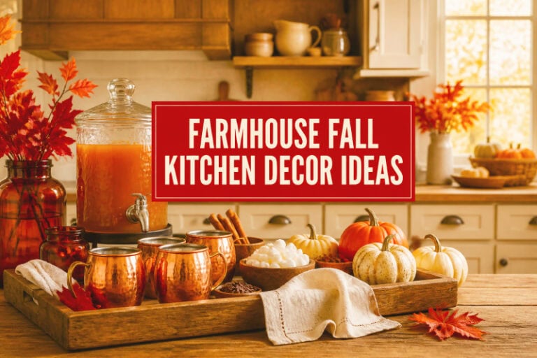 Farmhouse Fall Kitchen Decor Ideas featured