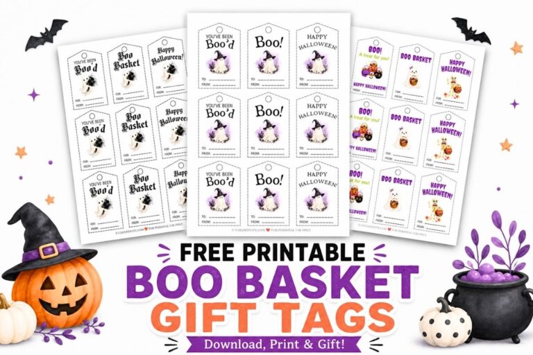 Boo Basket Gift Tags featured