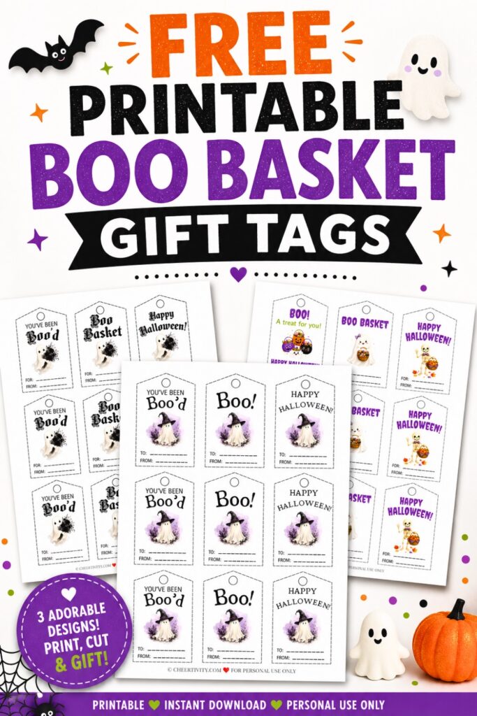 Boo Basket Gift Tags pin 1