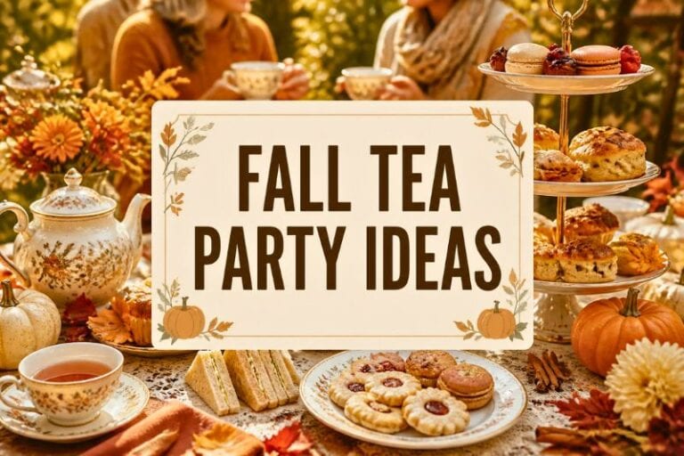 Fall Tea Party Ideas featured