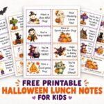 Halloween Lunch Notes for Kids featured
