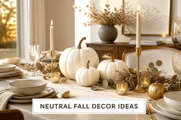 Neutral Fall Decor Ideas featured