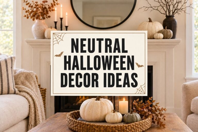 Neutral Halloween Decor Ideas