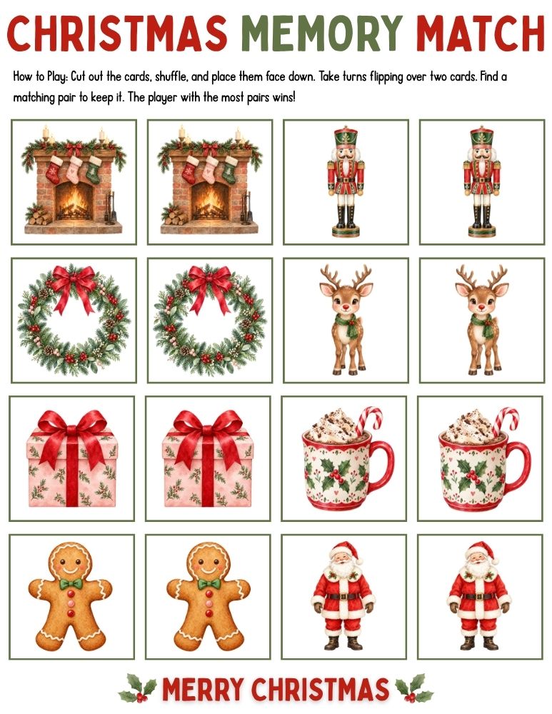 Christmas Memory Match 2