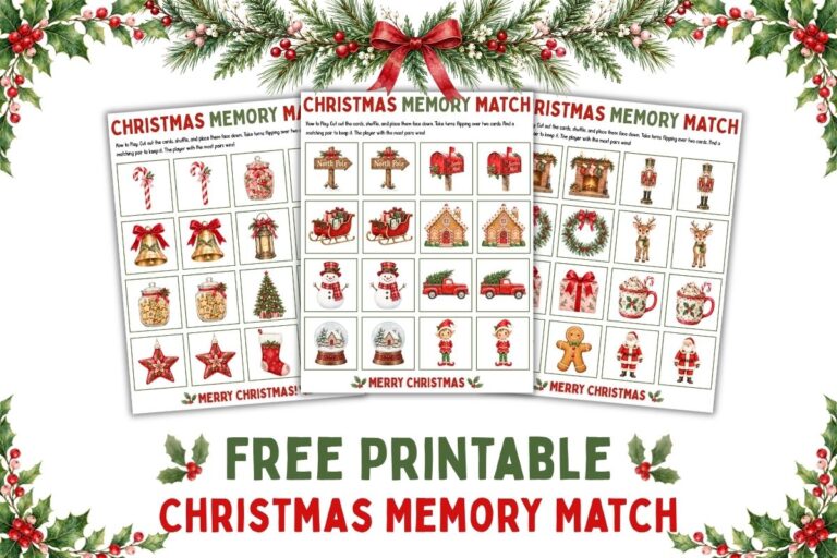Christmas Memory Match featured
