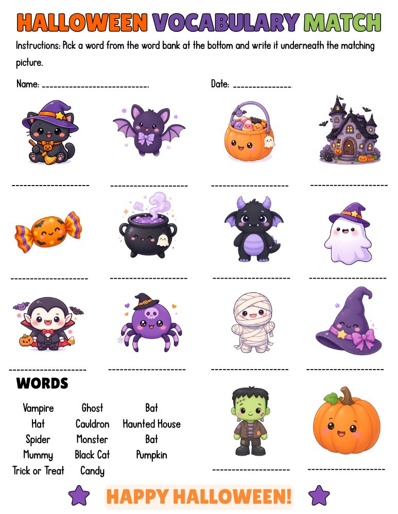 Halloween Memory Match 1