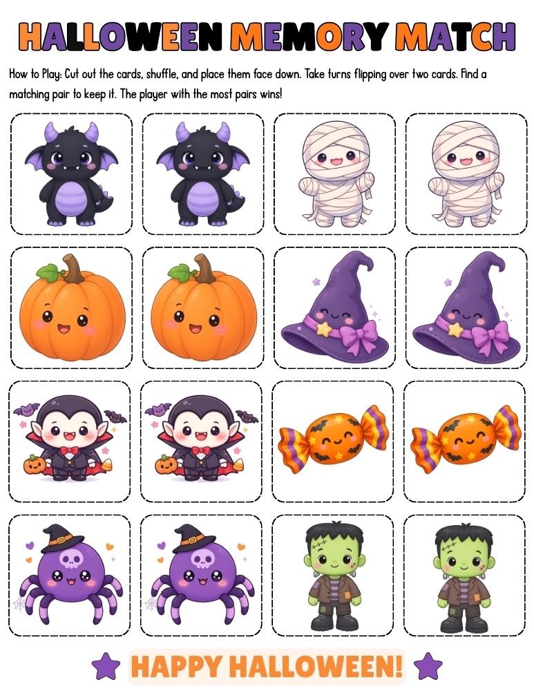 Halloween Memory Match 2