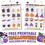 Halloween Vocabulary Match featured