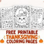 Thanksgiving Coloring Pages featured