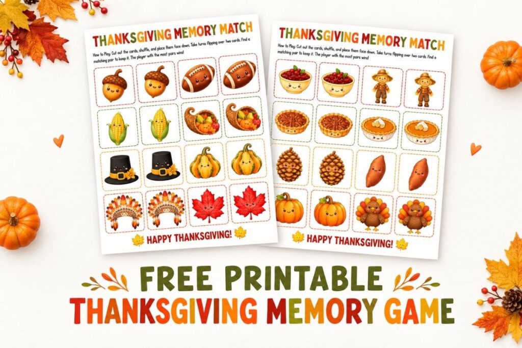 Thanksgiving Memory Match hero